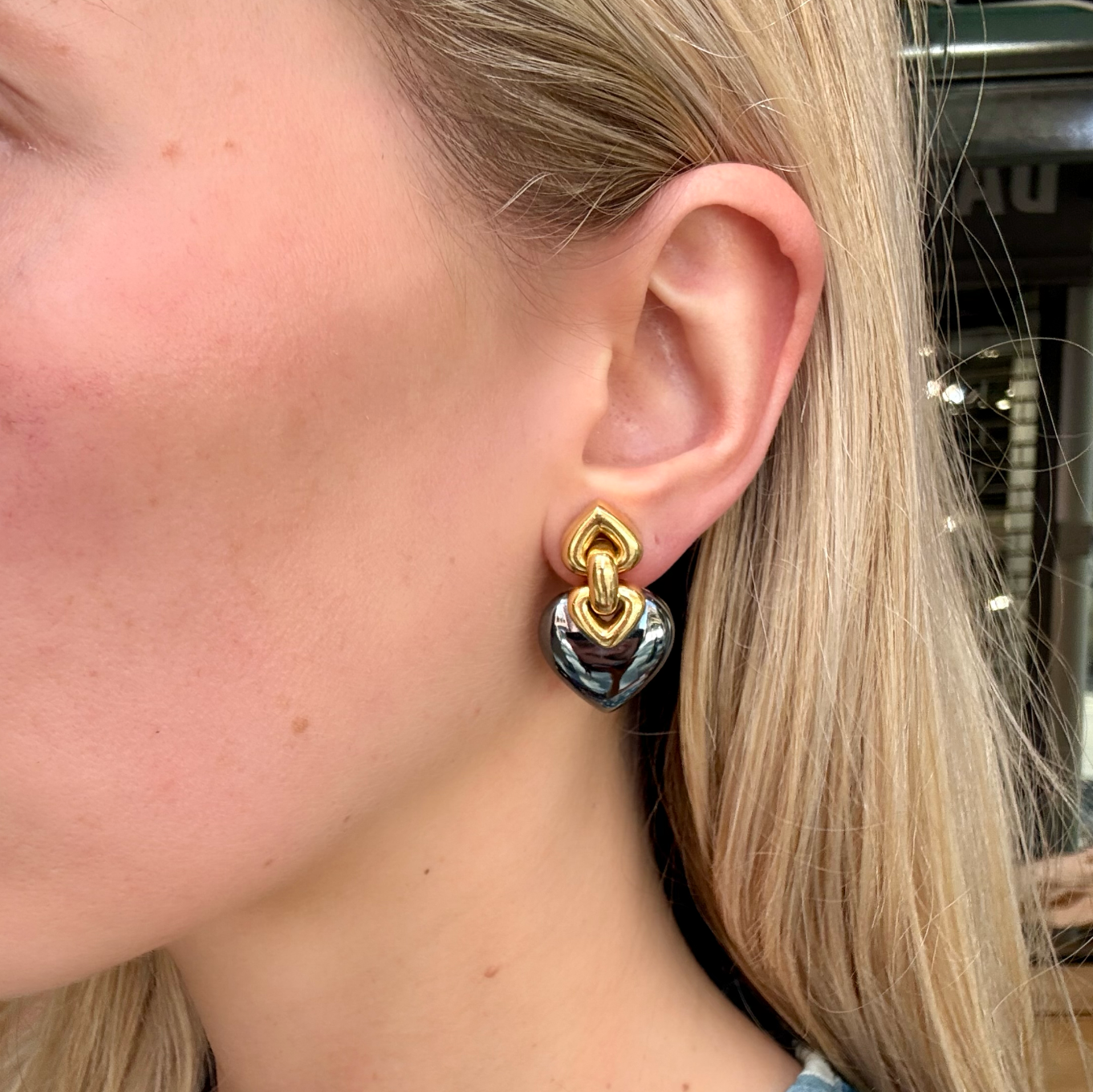 Vintage Bulgari Earrings-Charlotte Sayers Antique Jewellery
