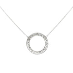 Vintage Diamond Circle Pendant-Charlotte Sayers Antique Jewellery