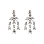 Vintage Diamond Drop Earrings-Charlotte Sayers Antique Jewellery