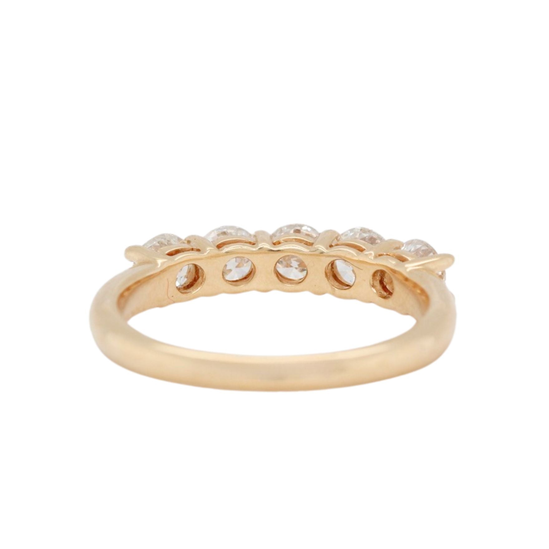 Vintage Diamond Five Stone Ring-Charlotte Sayers Antique Jewellery