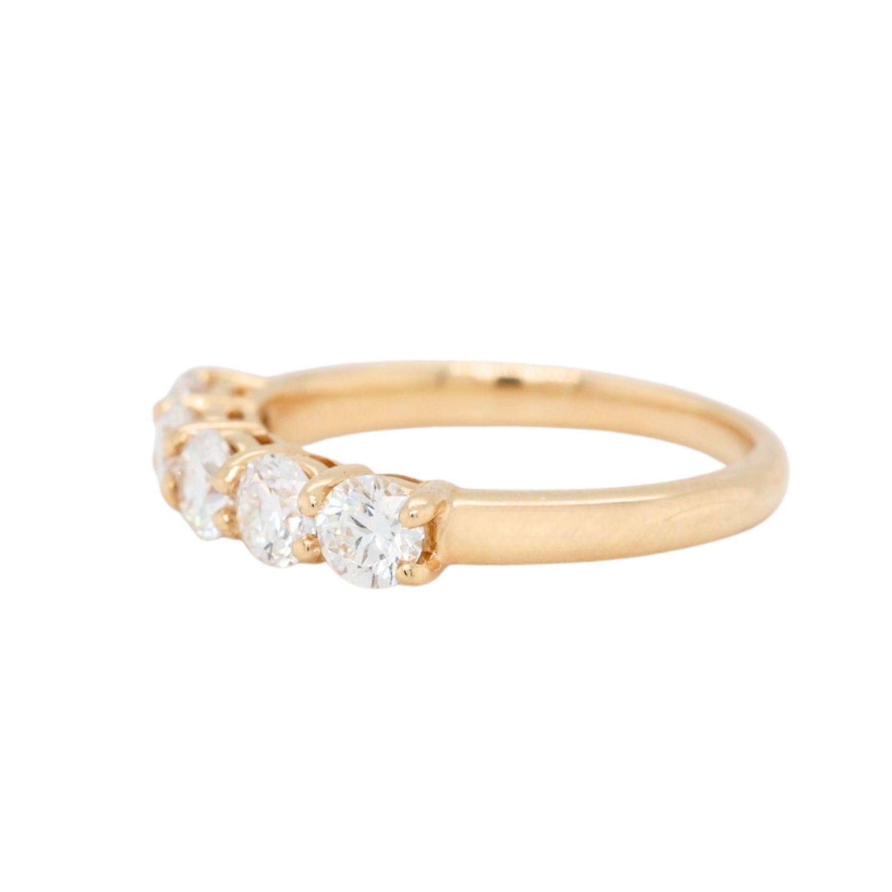 Vintage Diamond Five Stone Ring-Charlotte Sayers Antique Jewellery