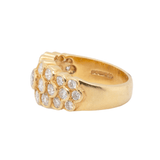 Vintage Diamond Flower Ring-Charlotte Sayers Antique Jewellery