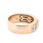 Vintage Diamond Gold Band Ring-Charlotte Sayers Antique Jewellery