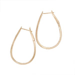 Vintage Diamond Hoop Earrings-Charlotte Sayers Antique Jewellery