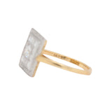 Vintage Diamond Square Dress Ring-Charlotte Sayers Antique Jewellery