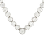 Vintage Diamond Tennis Necklace-Charlotte Sayers Antique Jewellery