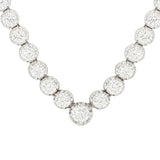 Vintage Diamond Tennis Necklace-Charlotte Sayers Antique Jewellery