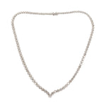 Vintage Diamond Tennis Necklace-Charlotte Sayers Antique Jewellery