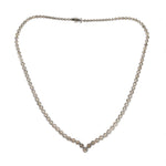 Vintage Diamond Tennis Necklace-Charlotte Sayers Antique Jewellery