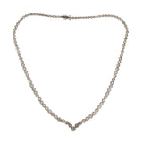 Vintage Diamond Tennis Necklace-Charlotte Sayers Antique Jewellery