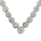 Vintage Diamond Tennis Necklace-Charlotte Sayers Antique Jewellery