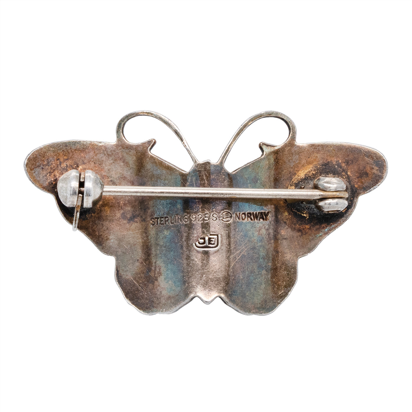 Vintage Enamel Butterfly Brooch-Charlotte Sayers Antique Jewellery