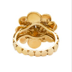 Vintage Gold Diamond Flower Ring-Charlotte Sayers Antique Jewellery
