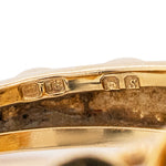 Vintage Gold Diamond Flower Ring-Charlotte Sayers Antique Jewellery