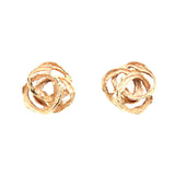 Vintage Gold Stud Earrings-Charlotte Sayers Antique Jewellery