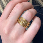 Vintage Gold Wire Band Ring-Charlotte Sayers Antique Jewellery