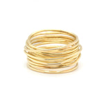 Vintage Gold Wire Band Ring-Charlotte Sayers Antique Jewellery