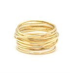 Vintage Gold Wire Band Ring-Charlotte Sayers Antique Jewellery