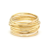 Vintage Gold Wire Band Ring-Charlotte Sayers Antique Jewellery