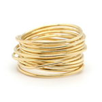Vintage Gold Wire Band Ring-Charlotte Sayers Antique Jewellery