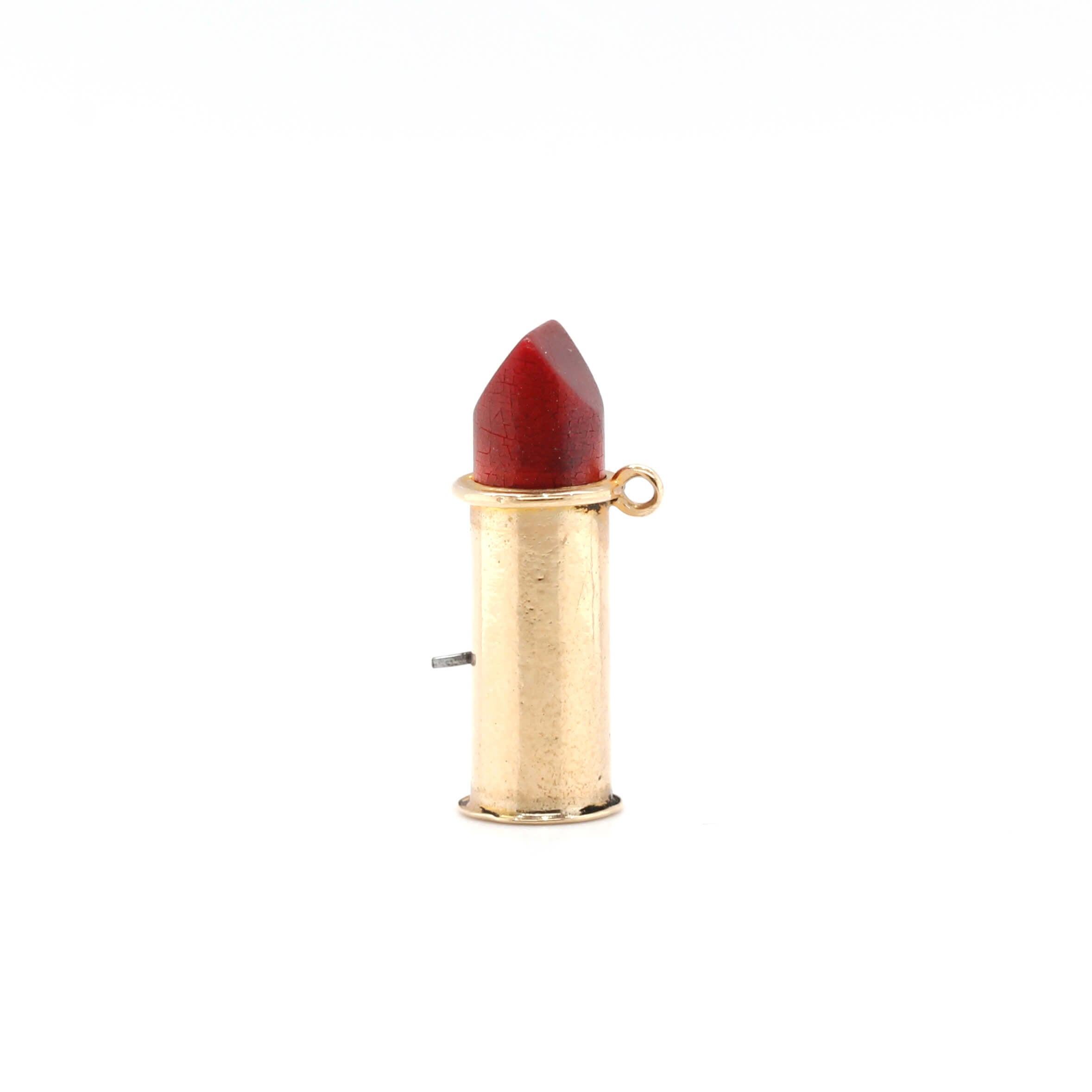 Vintage Lipstick Charm-Charlotte Sayers Antique Jewellery