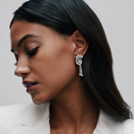 Vintage Night and Day Diamond Drop Earrings-Charlotte Sayers Antique Jewellery