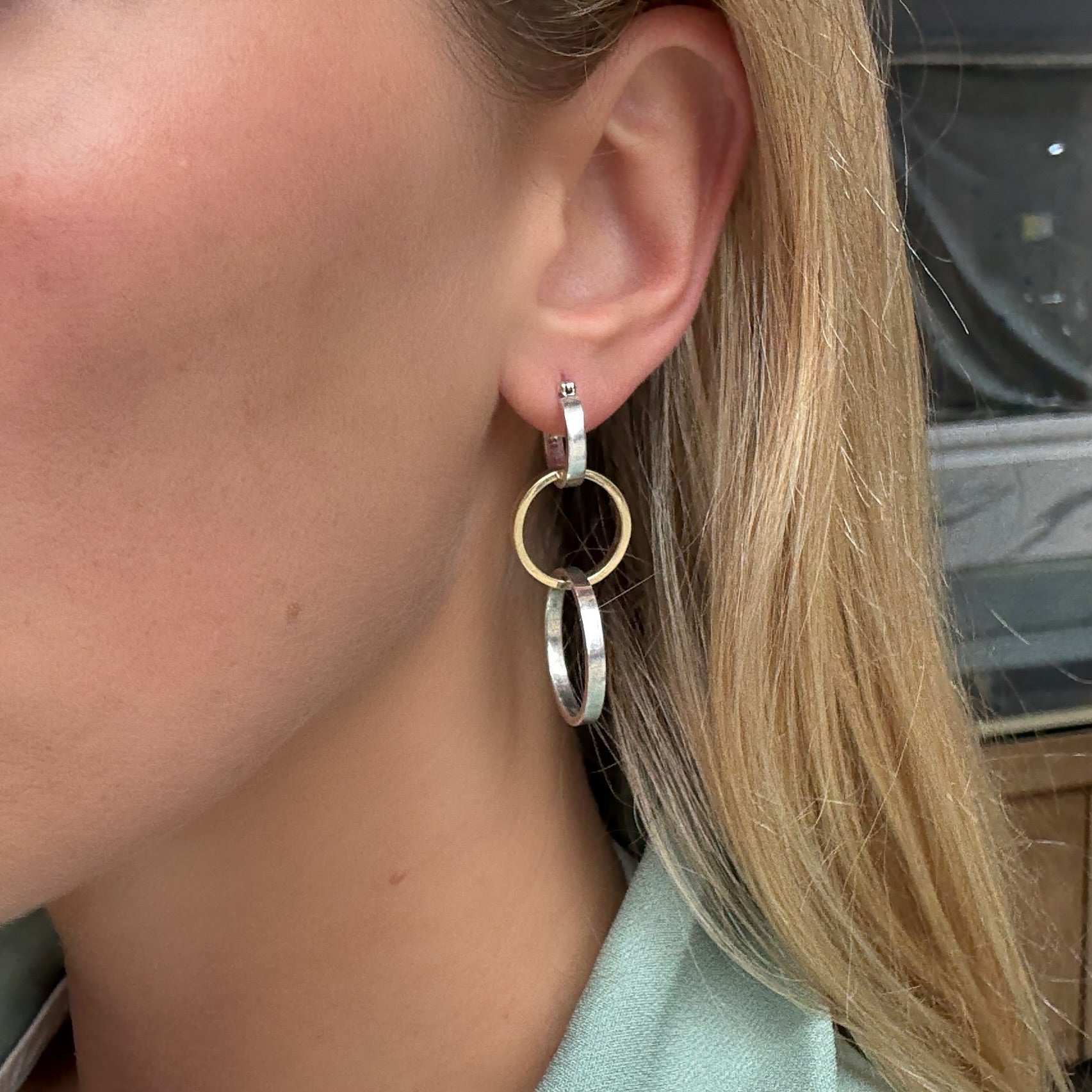Vintage Paloma Picasso Tiffany Hoop Earrings-Charlotte Sayers Antique Jewellery