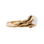 Vintage Pearl and Diamond Ring-Charlotte Sayers Antique Jewellery