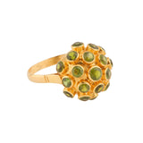 Vintage Peridot Bombé Ring-Charlotte Sayers Antique Jewellery