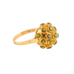 Vintage Peridot Bombé Ring-Charlotte Sayers Antique Jewellery