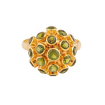 Vintage Peridot Bombé Ring-Charlotte Sayers Antique Jewellery