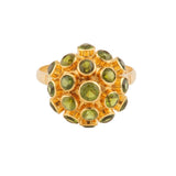 Vintage Peridot Bombé Ring-Charlotte Sayers Antique Jewellery