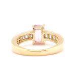 Vintage Pink Sapphire and Diamond Ring-Charlotte Sayers Antique Jewellery