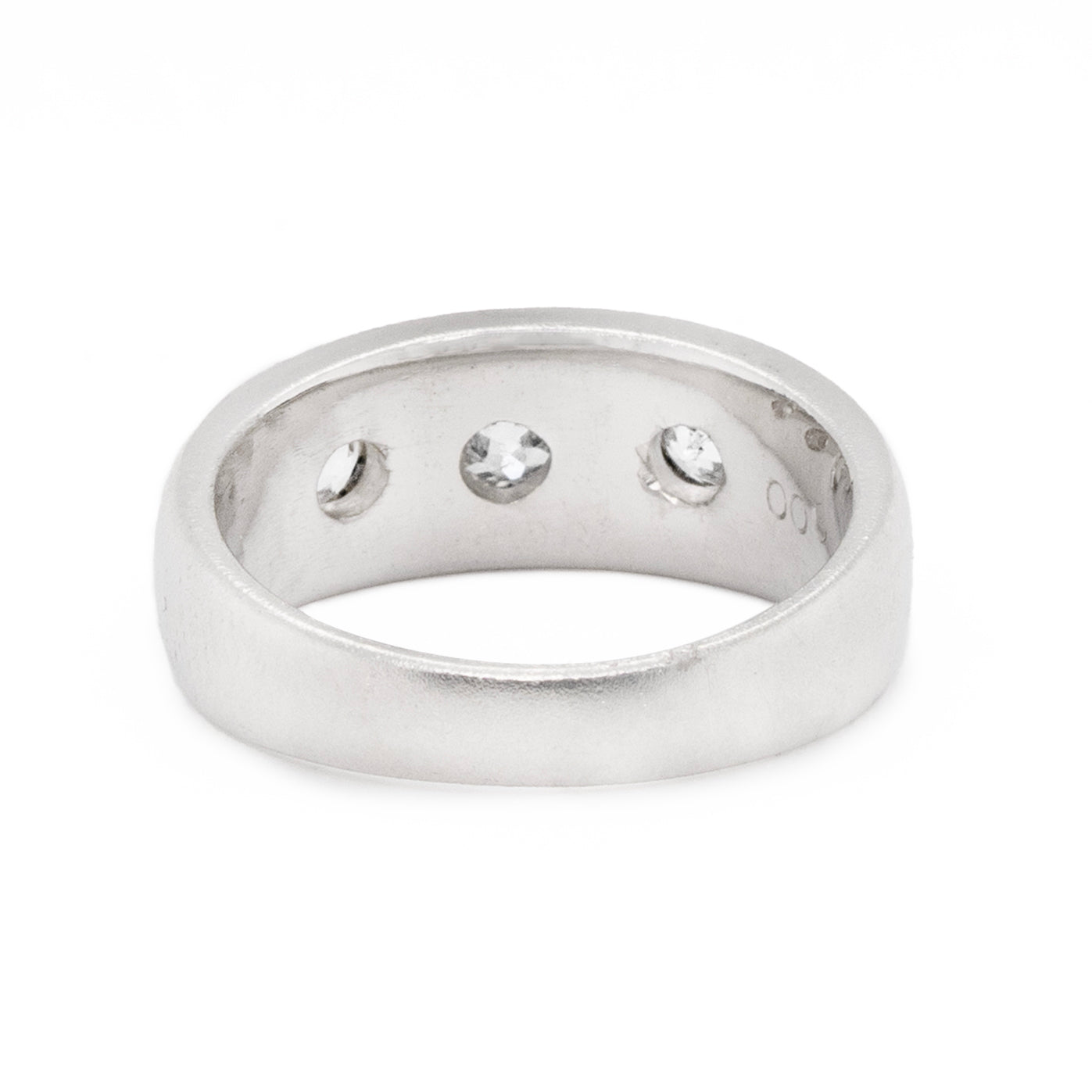 Vintage Platinum Gypsy Ring-Charlotte Sayers Antique Jewellery