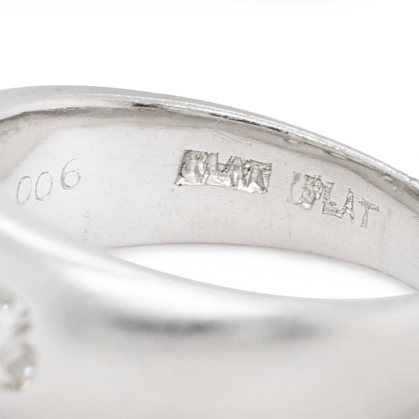 Vintage Platinum Gypsy Ring-Charlotte Sayers Antique Jewellery