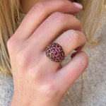 Vintage Ruby Bombé Ring-Charlotte Sayers Antique Jewellery