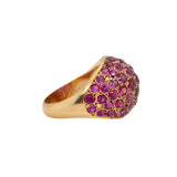 Vintage Ruby Bombé Ring-Charlotte Sayers Antique Jewellery