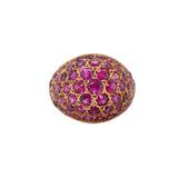 Vintage Ruby Bombé Ring-Charlotte Sayers Antique Jewellery