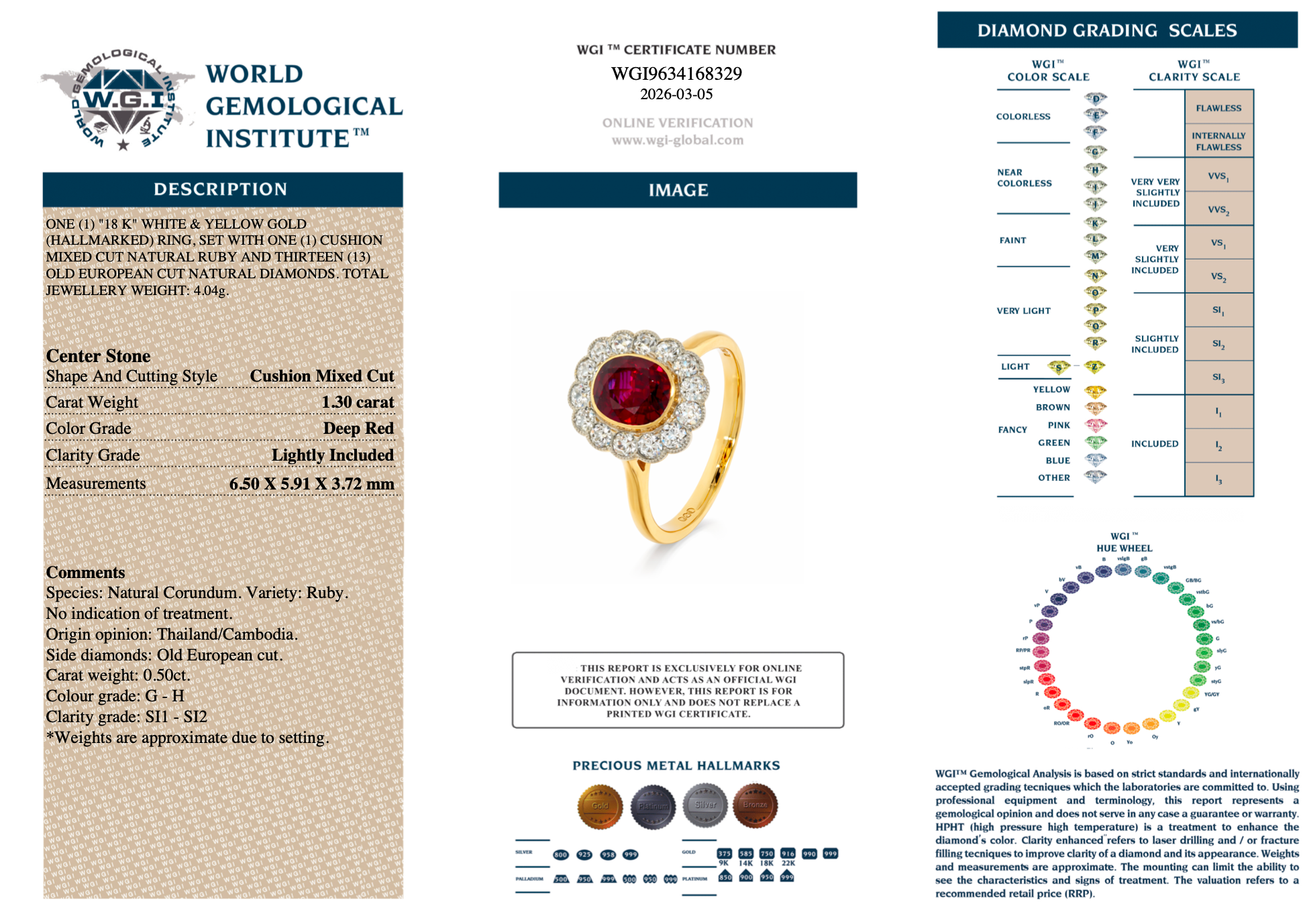 Vintage Ruby and Diamond Old Cut Cluster Ring-Charlotte Sayers Antique Jewellery