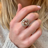 Vintage Topaz and Diamond Ring-Charlotte Sayers Antique Jewellery