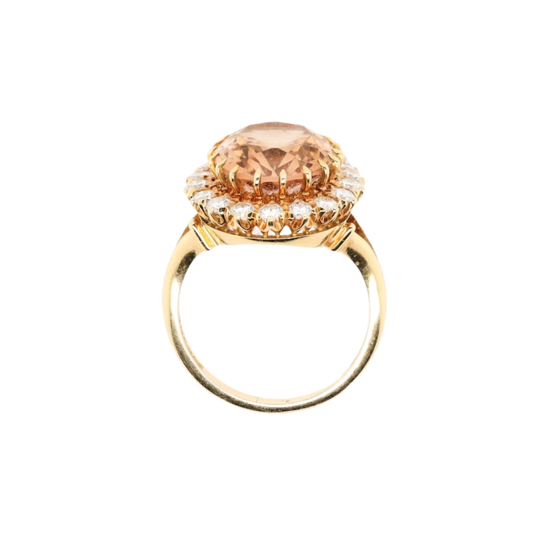 Vintage Topaz and Diamond Ring-Charlotte Sayers Antique Jewellery