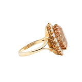 Vintage Topaz and Diamond Ring-Charlotte Sayers Antique Jewellery