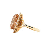 Vintage Topaz and Diamond Ring-Charlotte Sayers Antique Jewellery