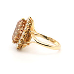 Vintage Topaz and Diamond Ring-Charlotte Sayers Antique Jewellery