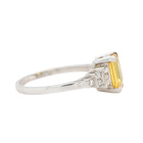 Vintage Yellow Sapphire and Diamond Ring-Charlotte Sayers Antique Jewellery