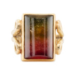 Watermelon Tourmaline Ring-Charlotte Sayers Antique Jewellery