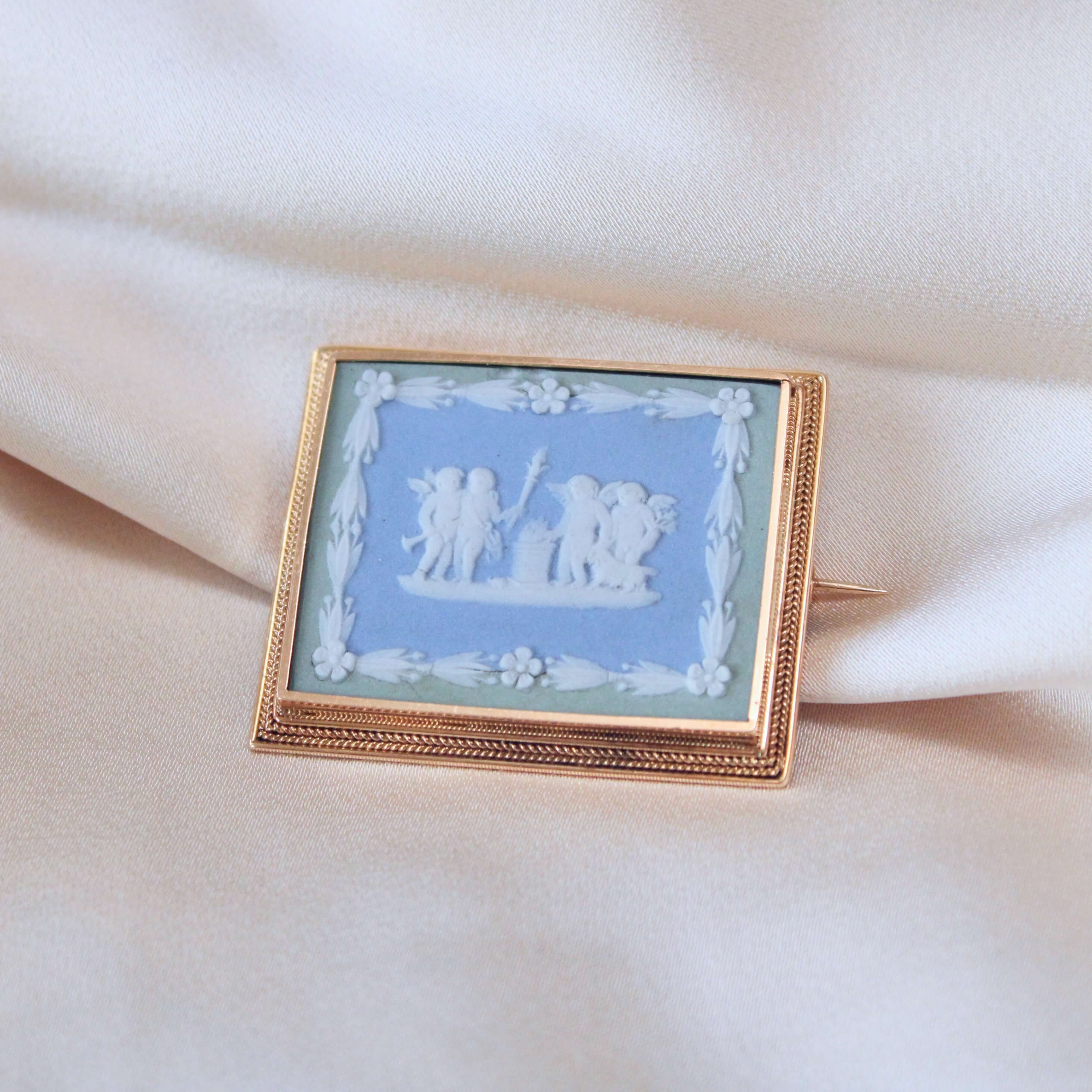 Wedgewood Brooch-Charlotte Sayers Antique Jewellery