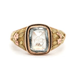 William 1V Aquamarine and Intaglio Ring-Charlotte Sayers Antique Jewellery