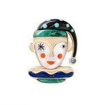 Winking Jester Brooch-Charlotte Sayers Antique Jewellery