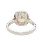Yellow Diamond Cluster Ring-Charlotte Sayers Antique Jewellery